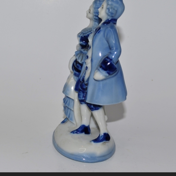 Vintage Blue and White Porcelain Figurine - Picture 4 of 6
